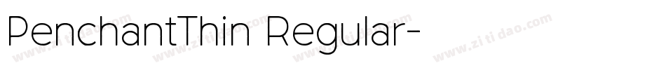 PenchantThin Regular字体转换